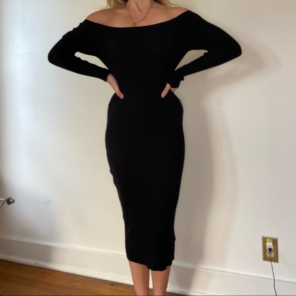Black Midi Dress